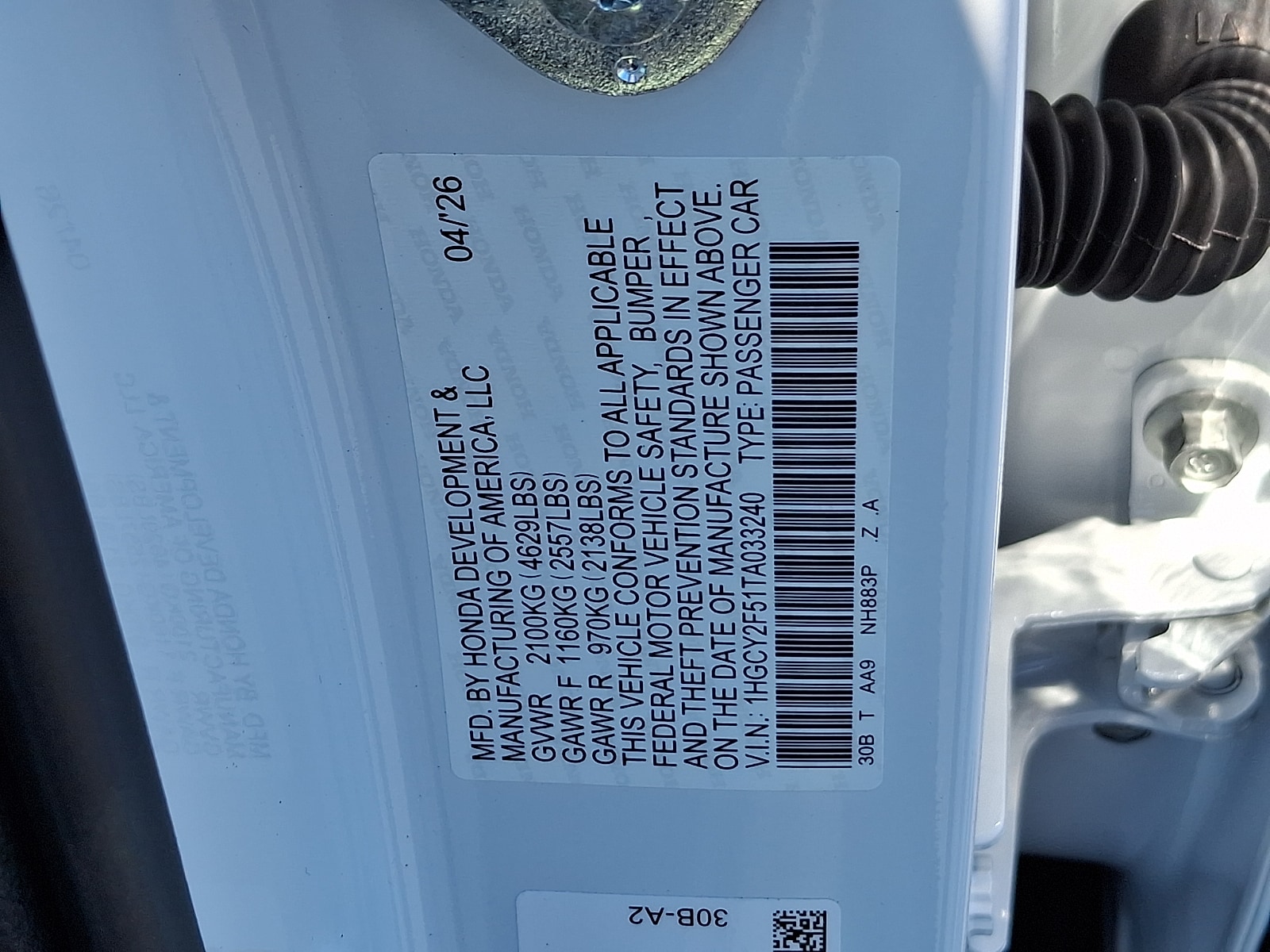 New 2026 Honda Accord Hybrid | VIN: 1HGCY2F51TA033240 in Langhorne