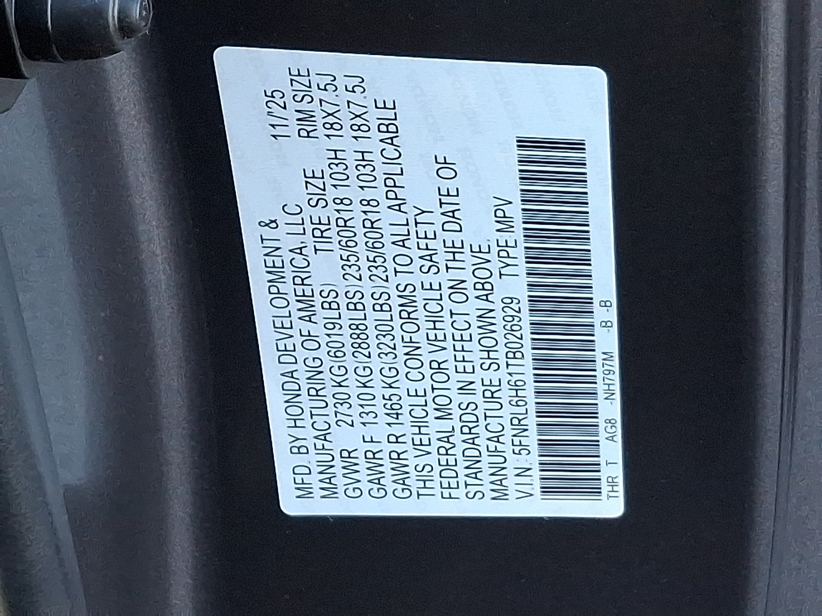 2026 Honda Odyssey EX-L - Photo 10