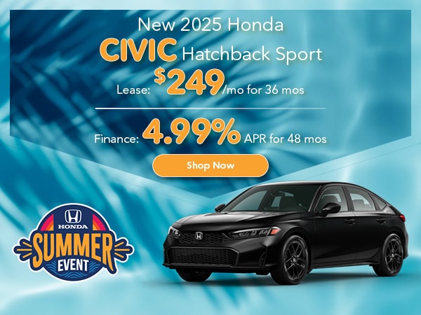 New 2025 Honda Civic Hatchback Sport