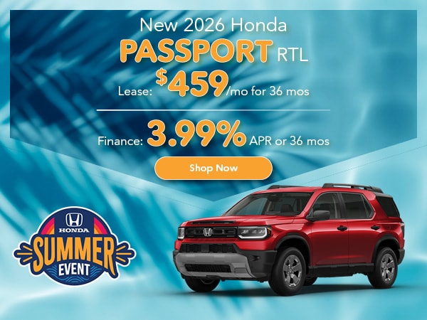 New 2026 Honda Passport RTL