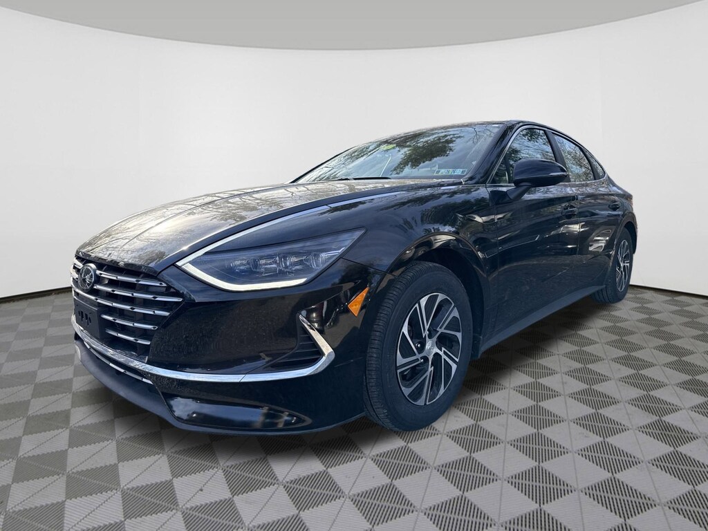 Certified 2023 Hyundai Sonata Hybrid Blue Sedan
