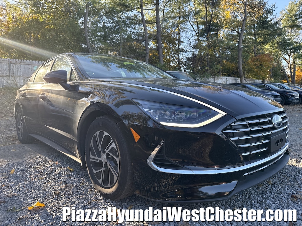 Used 2023 Hyundai Sonata Hybrid Blue Sedan