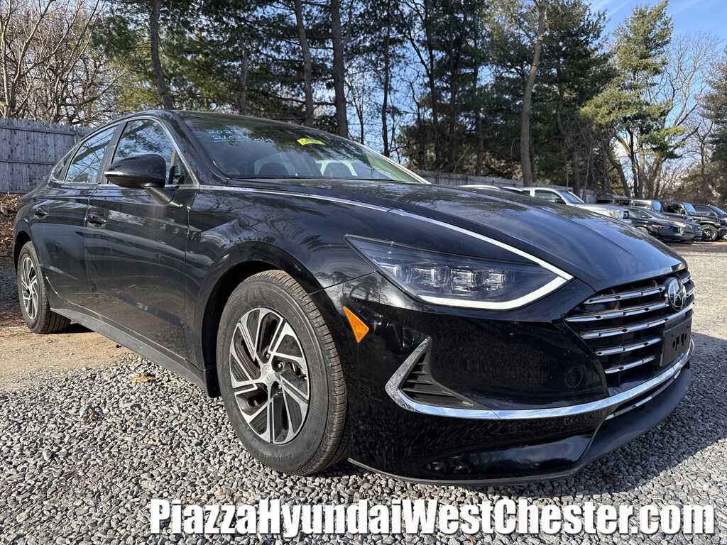 Certified 2023 Hyundai Sonata Hybrid Blue Sedan