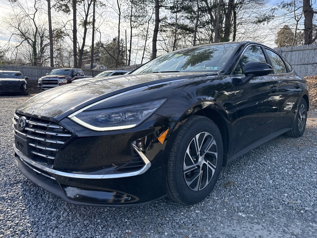 Certified 2023 Hyundai Sonata Hybrid Blue Sedan