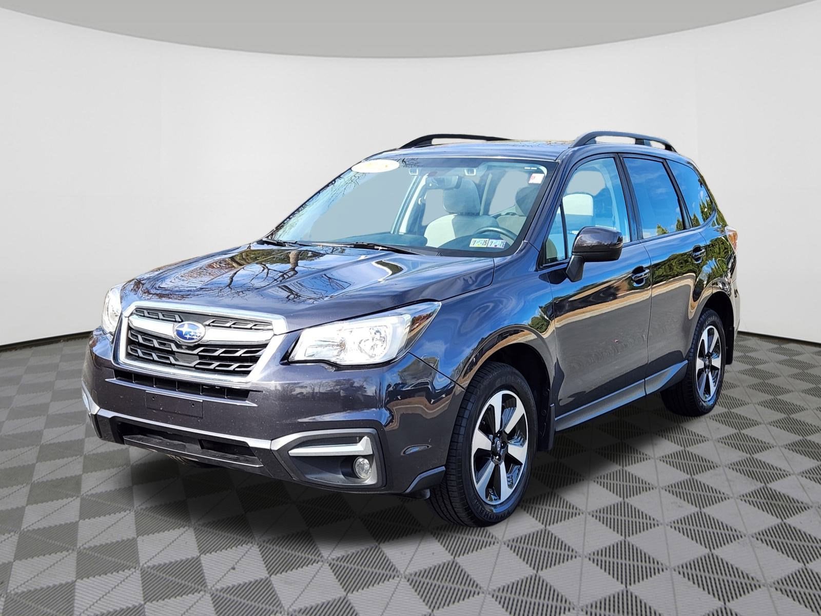 Used 2018 Subaru Forester Premium with VIN JF2SJAGCXJH561824 for sale in Royersford, PA