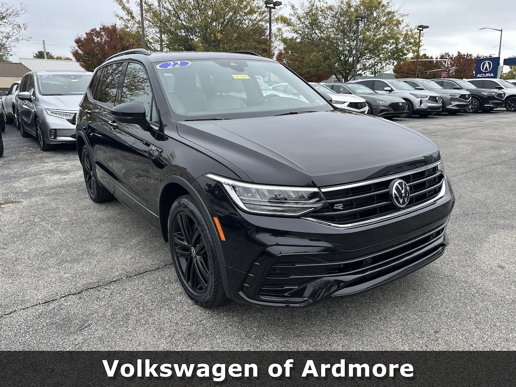 Certified 2022 Volkswagen Tiguan 2.0T SE R-Line Black SUV