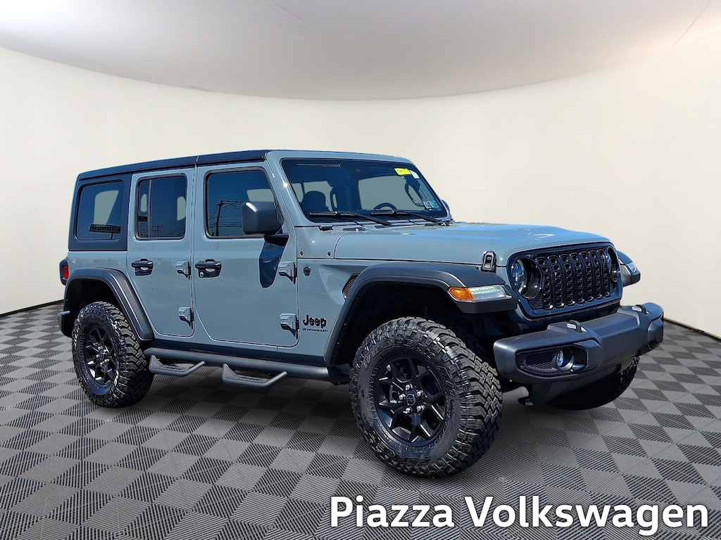 Used 2024 Jeep Wrangler 4-Door Willys 4x4 Sport Utility