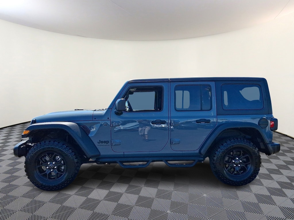 Used 2024 Jeep Wrangler 4-Door Willys 4x4 Sport Utility