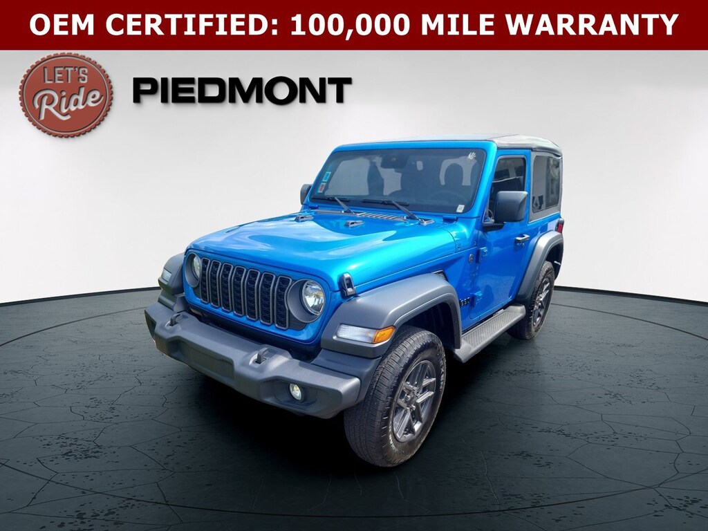 Certified 2025 Jeep Wrangler Sport S 2 Door 4x4 SUV