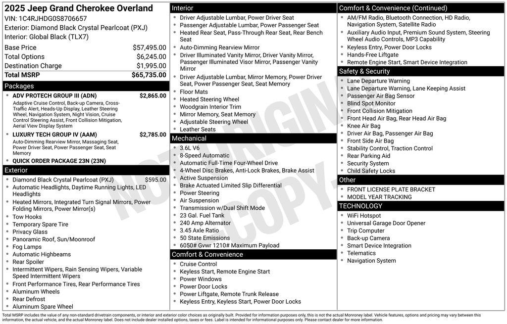2025 Jeep Grand Cherokee Overland - Photo 32