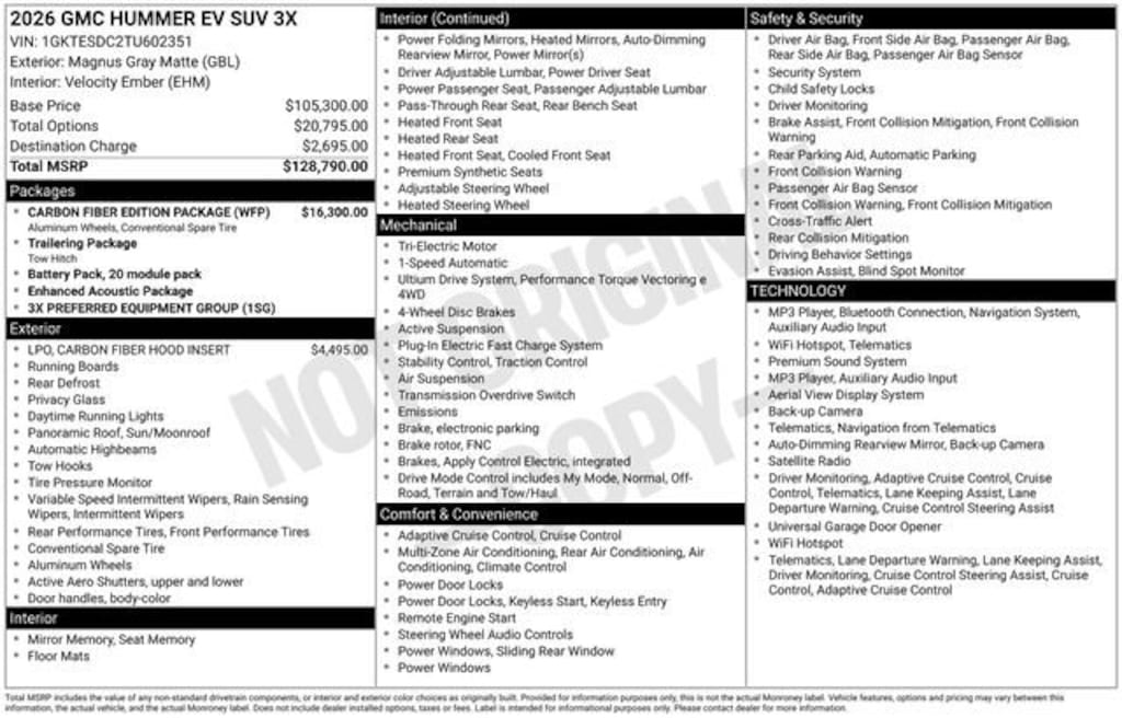 Used 2026 GMC HUMMER EV SUV 3X SUV