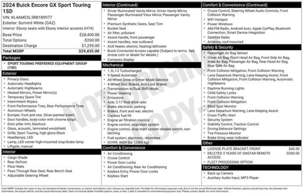 Used 2024 Buick Encore GX Sport Touring SUV