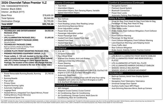 2026 Chevrolet Tahoe Premier - Photo 53