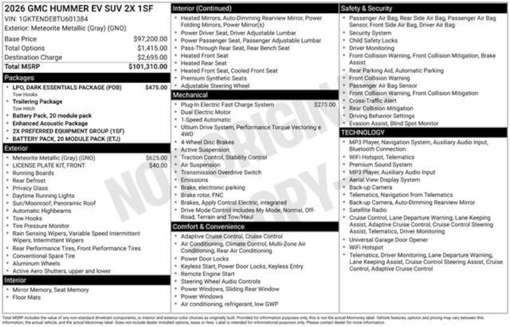 Used 2026 GMC HUMMER EV SUV 2X SUV