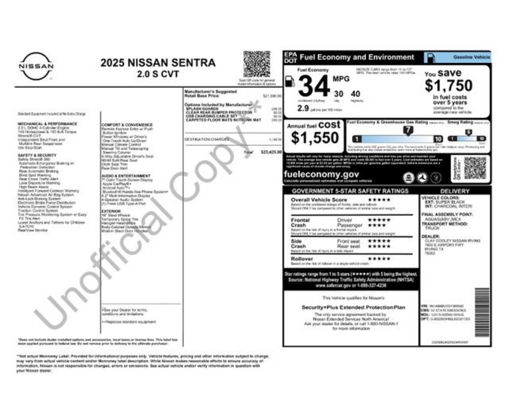 Used 2025 Nissan Sentra S