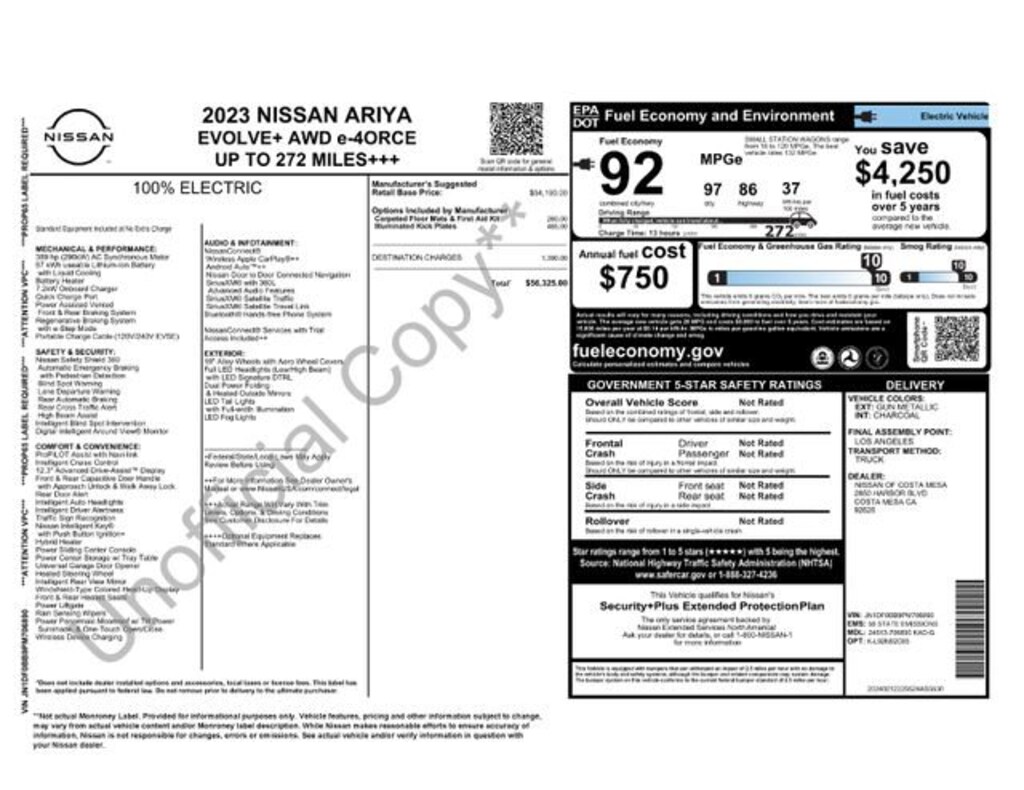 Used 2023 Nissan Ariya Evolve+