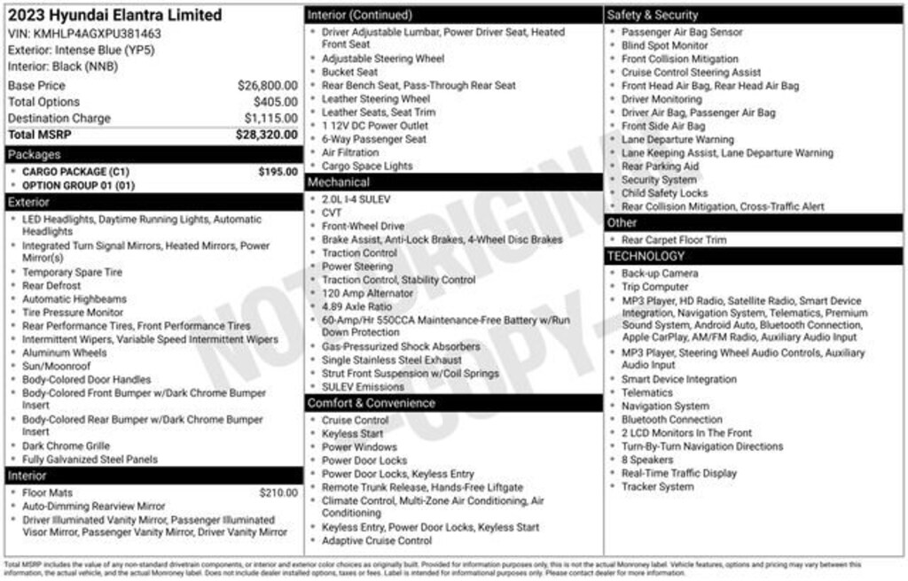 Used 2023 Hyundai Elantra Limited