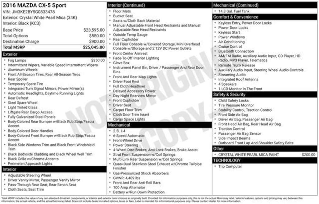 Used 2016 Mazda CX-5 Sport