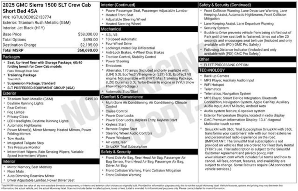 Used 2025 GMC Sierra 1500 SLT Truck