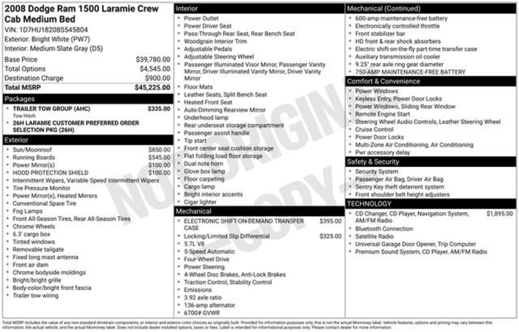 Used 2008 Dodge Ram 1500 Laramie