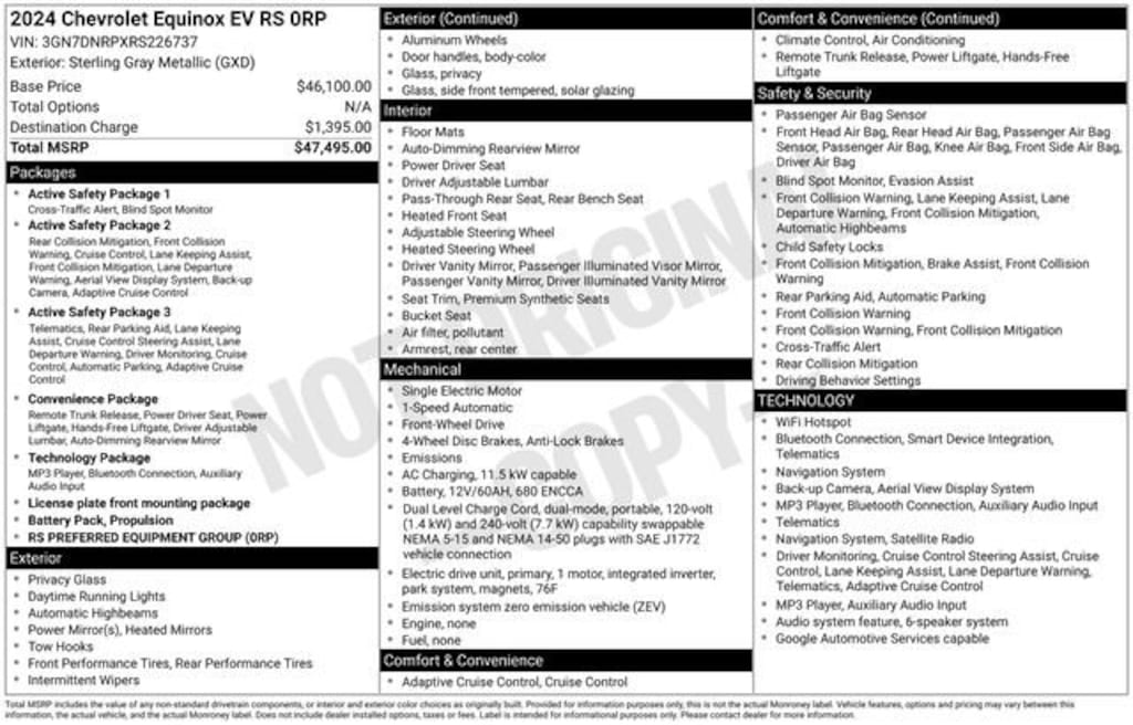 Used 2024 Chevrolet Equinox EV RS SUV