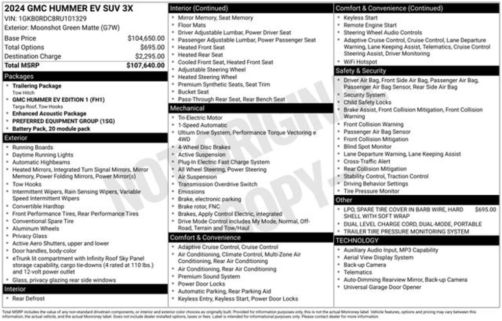 Used 2024 GMC Hummer EV SUV 3X SUV