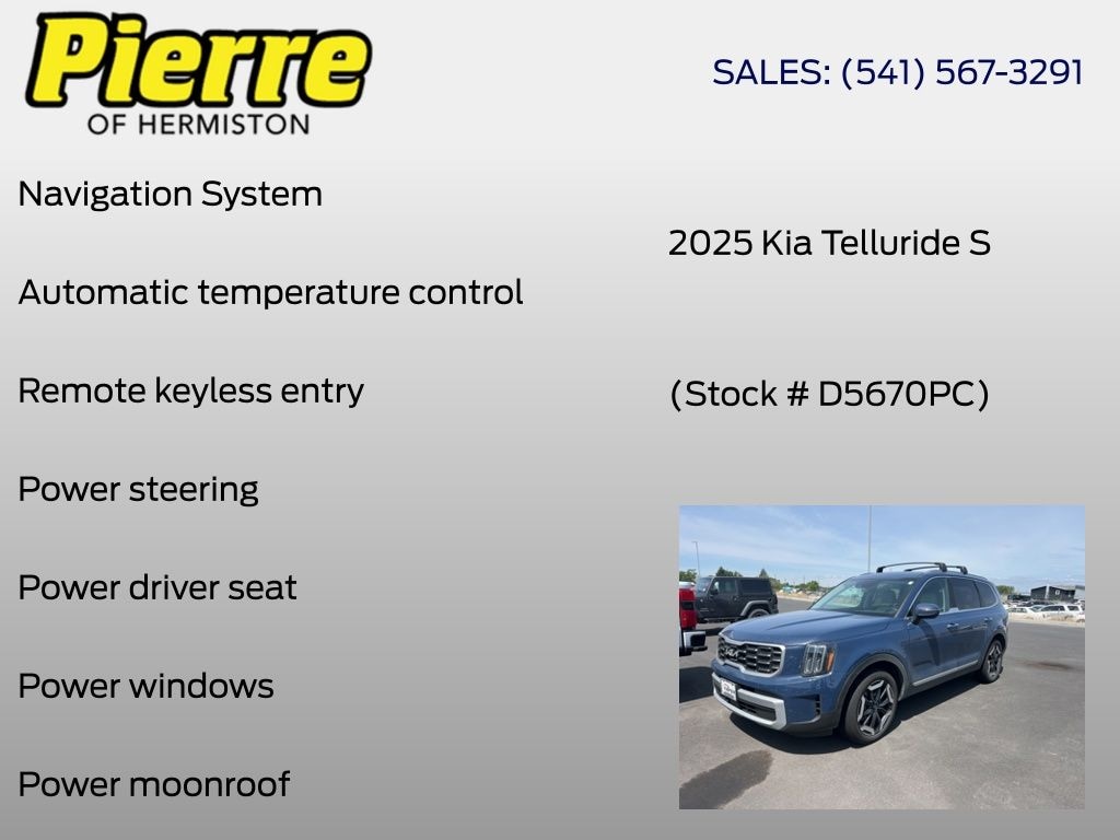 Used 2025 Kia Telluride S SUV