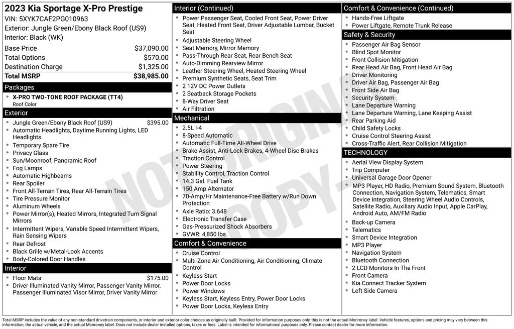 Used 2023 Kia Sportage X-Pro Prestige SUV