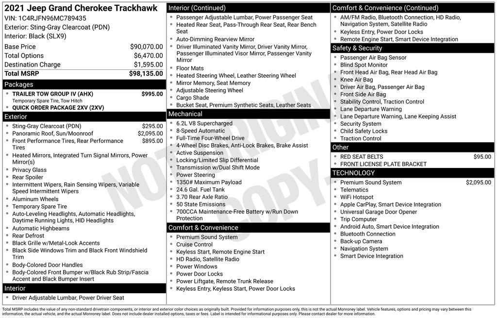 2021 Jeep Grand Cherokee Trackhawk - Photo 24