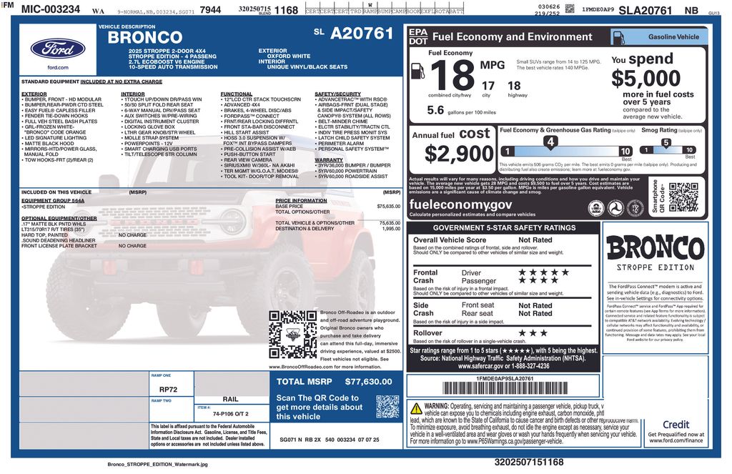 2025 Ford Bronco 2-Door Stroppe - Photo 16