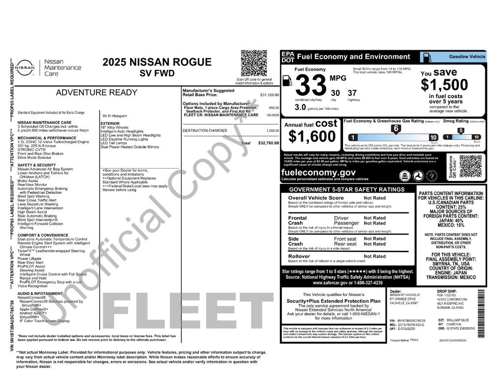 Used 2025 Nissan Rogue SV SUV