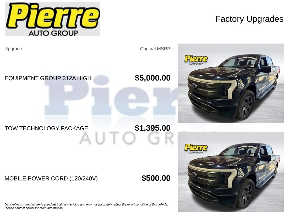Used 2023 Ford F-150 Lightning XLT with VIN 1FTVW1EL3PWG42488 for sale in Seattle, WA