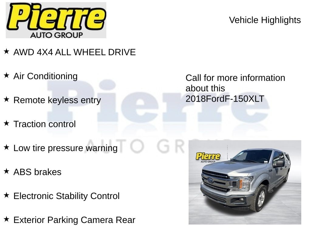 Used 2018 Ford F-150 XLT Truck SuperCrew Cab