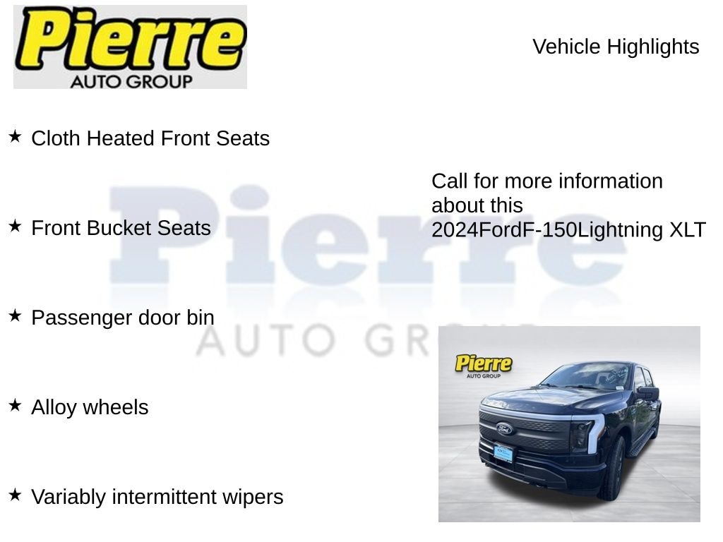 Certified 2024 Ford F-150 Lightning XLT Truck SuperCrew Cab