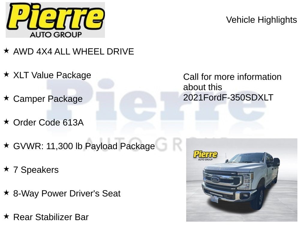 Used 2021 Ford F-350SD XLT Truck Crew Cab