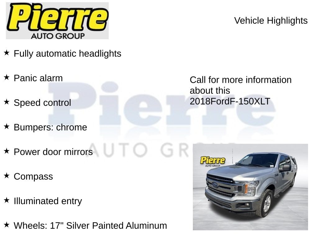 Used 2018 Ford F-150 XLT Truck SuperCrew Cab