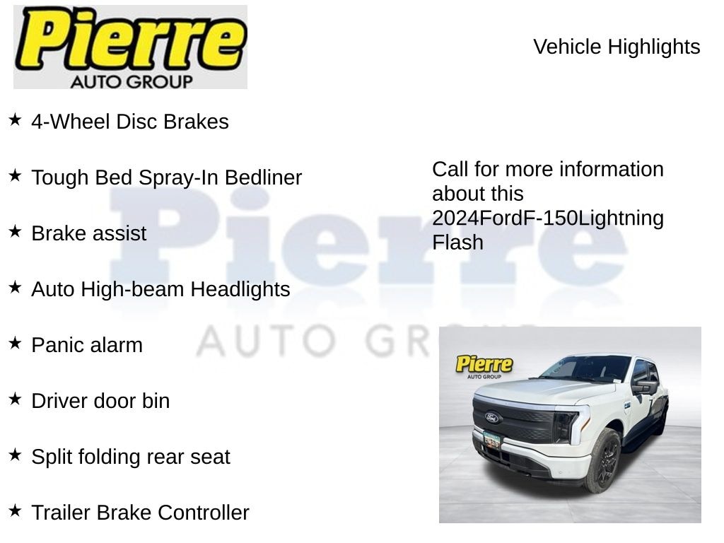 Certified 2024 Ford F-150 Lightning Flash Truck SuperCrew Cab