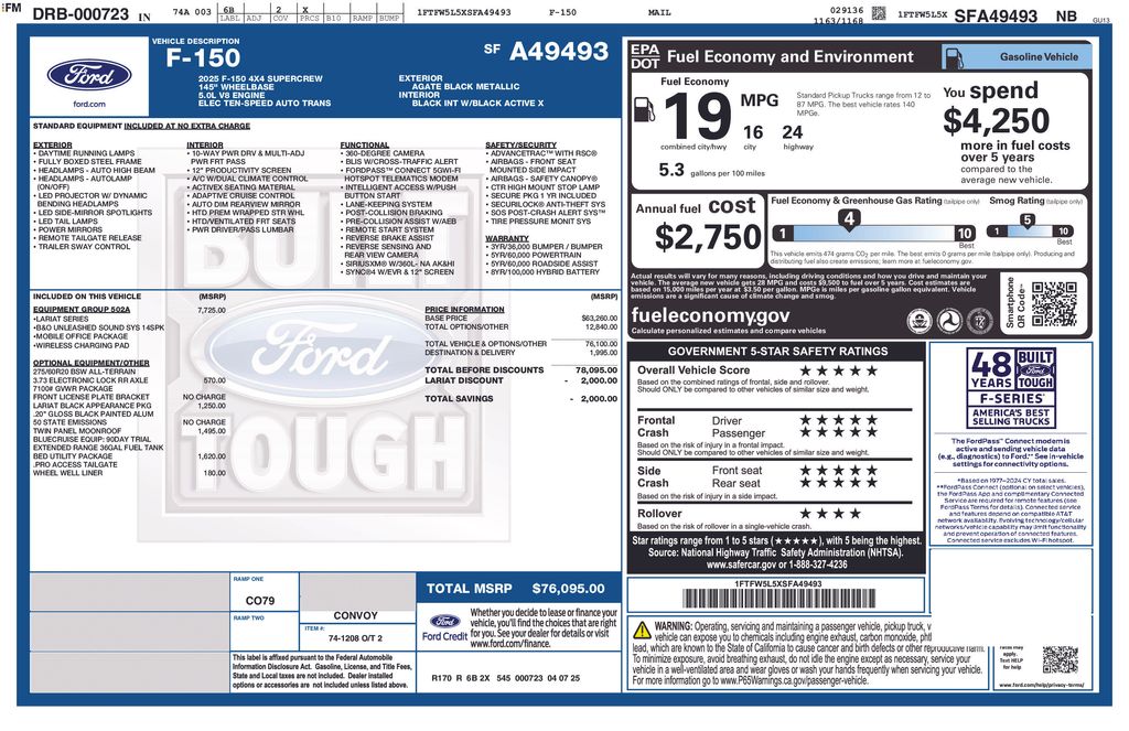 2025 Ford F-150 Lariat - Photo 44