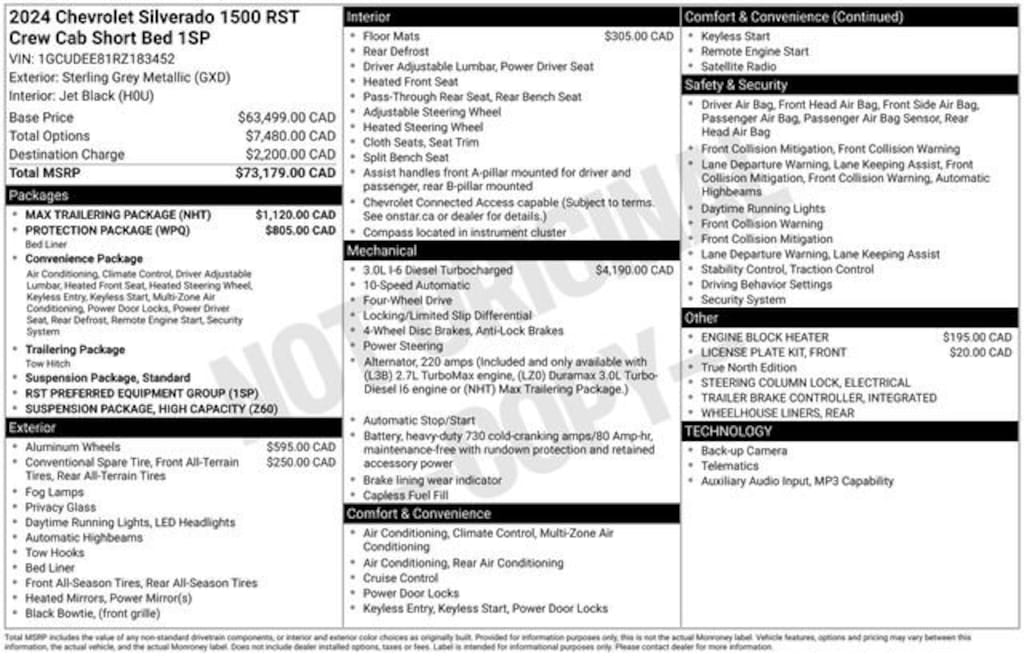Used 2024 Chevrolet Silverado 1500 RST Truck