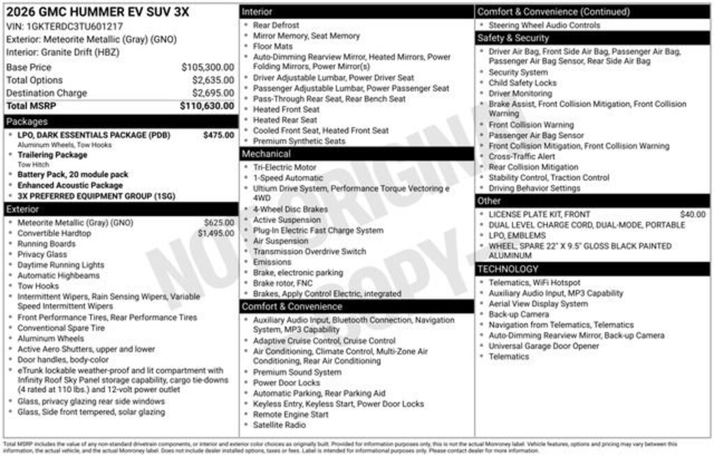 Used 2026 GMC HUMMER EV SUV 3X SUV