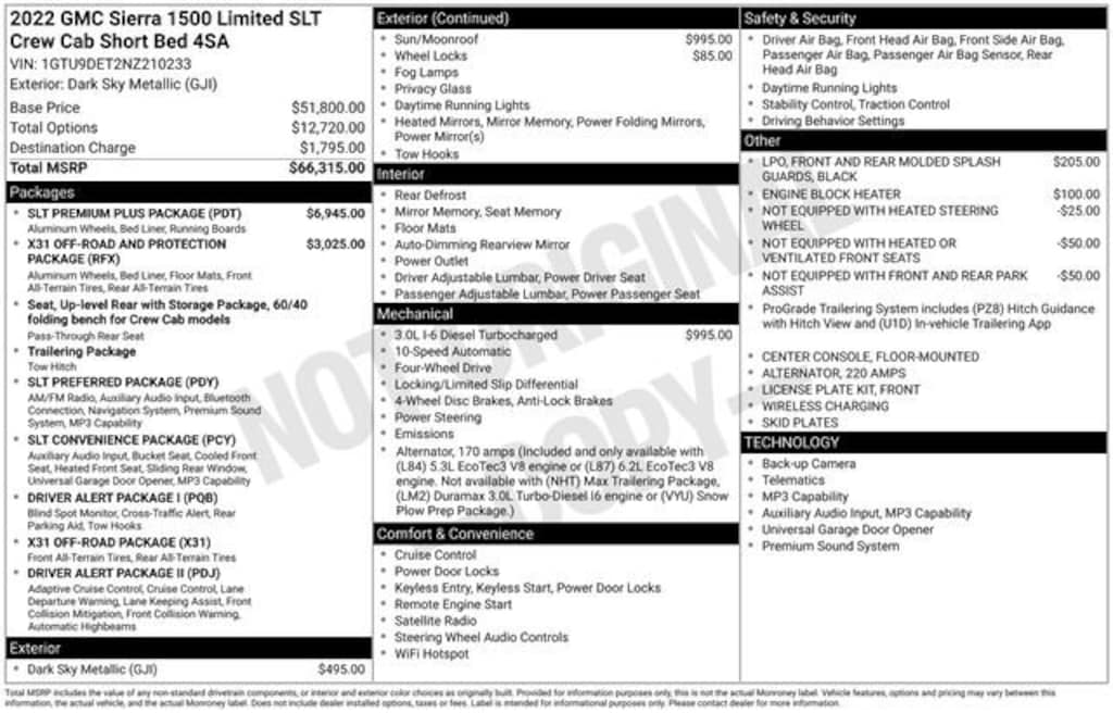 Used 2022 GMC Sierra 1500 Limited SLT Truck