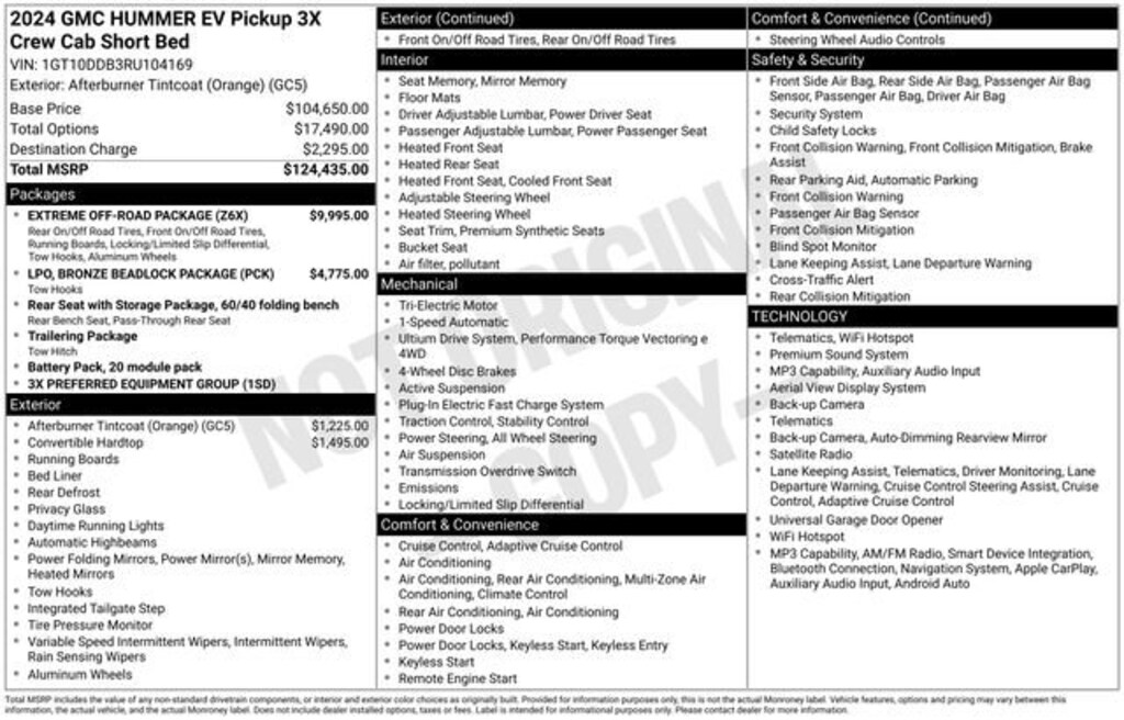 Used 2024 GMC HUMMER EV Pickup 3X Truck