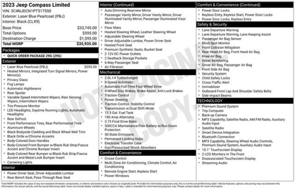 Used 2023 Jeep Compass Limited