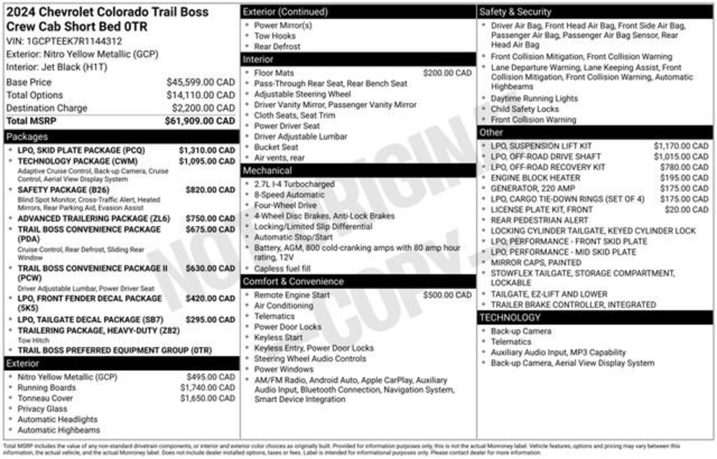 Used 2024 Chevrolet Colorado Trail Boss Truck