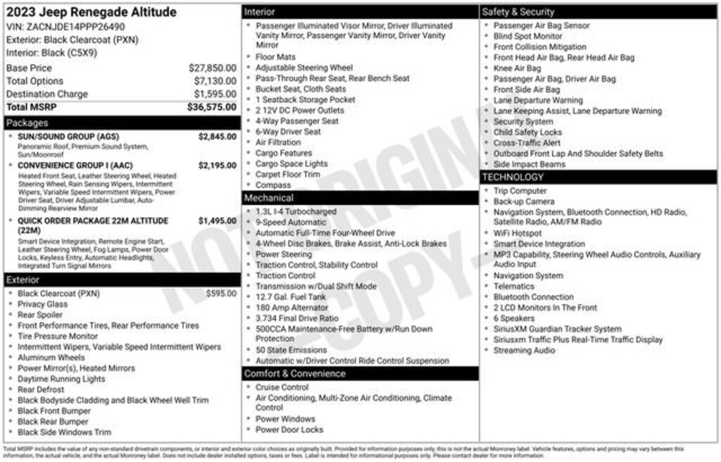 Used 2023 Jeep Renegade Altitude
