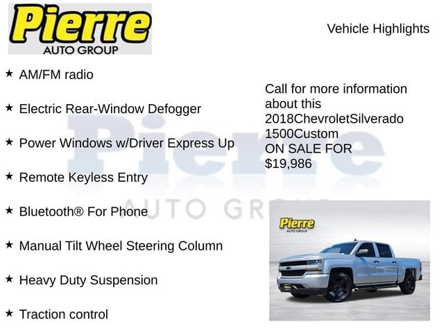 2018 Chevrolet Silverado 1500 Custom - Photo 14