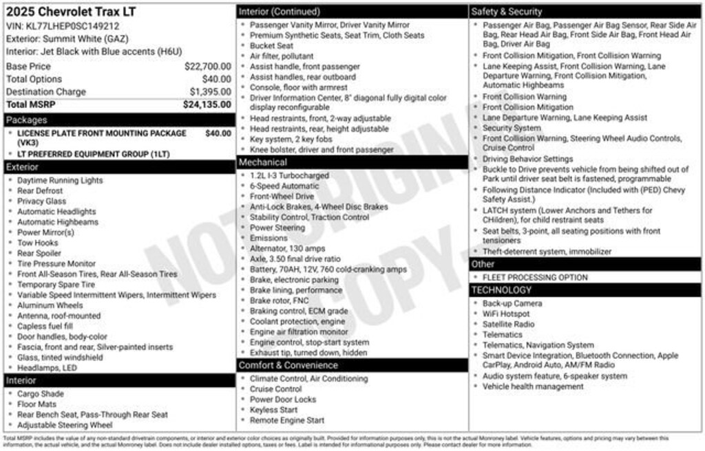 Used 2025 Chevrolet Trax LT SUV