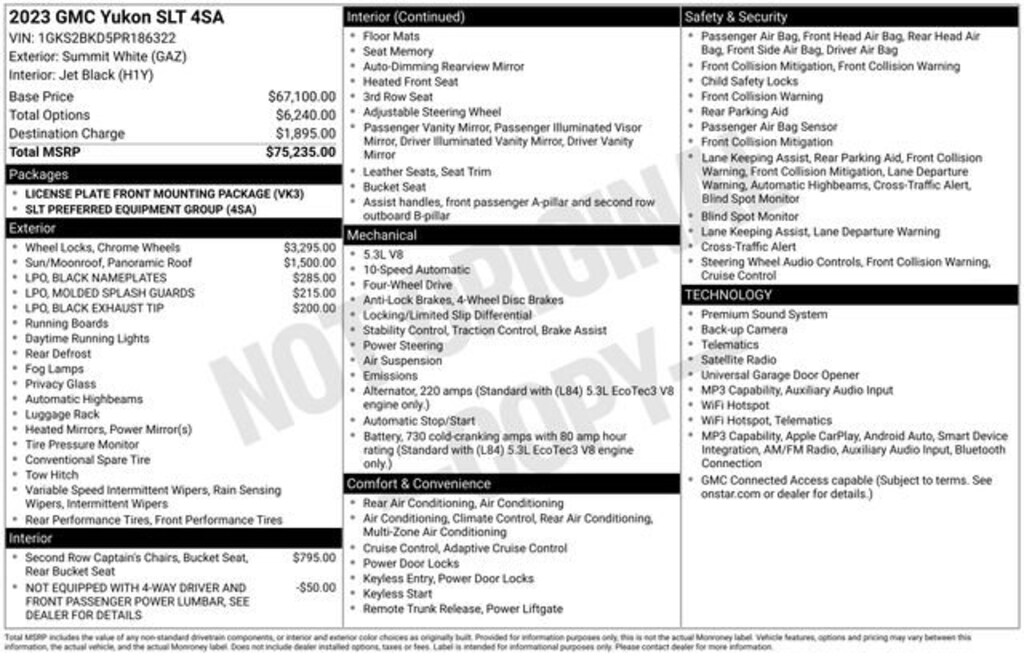 Used 2023 GMC Yukon SLT SUV