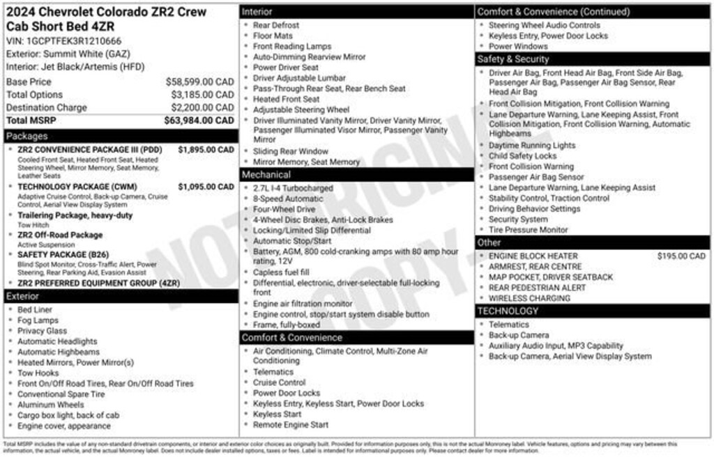 Used 2024 Chevrolet Colorado ZR2 Truck