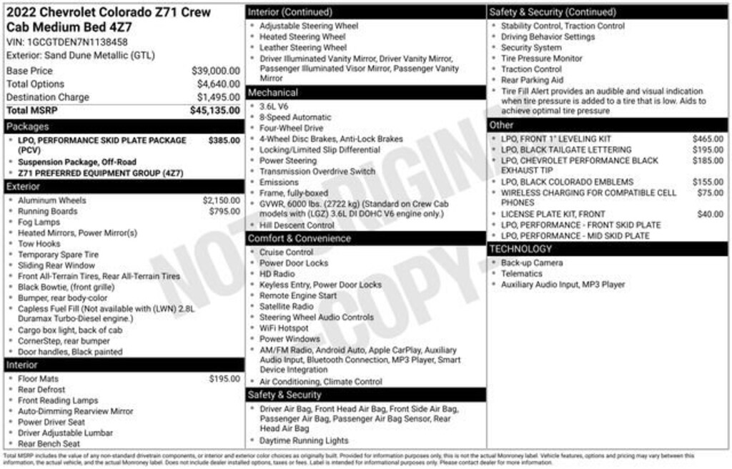 Used 2022 Chevrolet Colorado Z71 Truck